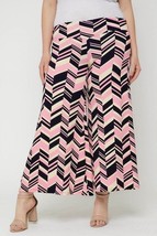 Women&#39;s Pink Plus Size Chevron Print Pants (2XL) - $23.76
