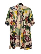 CHICO&#39;S Womens Cardigan Sweater SUMMER ROMANCE Tropical Floral Sz 0 / Small - £18.73 GBP