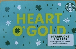Starbucks 2021 Heart O&#39; Gold Collectible Recyclable Gift Card New No Value - £2.38 GBP