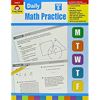 Daily Common Core Math Practice Grade 6 Workbook - £8.78 GBP