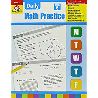 Daily Common Core Math Practice Grade 6 Workbook - £8.81 GBP