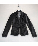 BB Dakota Women&#39;s S Black Velour Single Button Blazer Jacket Whimsigoth ... - $41.03 CAD