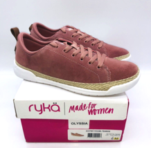 Ryka Women Olyssia Suede Lace-Up Casual Sneakers - Tea Rose, US 6M / EUR 36 - £23.34 GBP