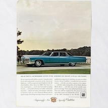 Vintage 1966 Cadillac Fleetwood Print Ad General Motors 6 1/2&quot; x 9&quot; - $6.62