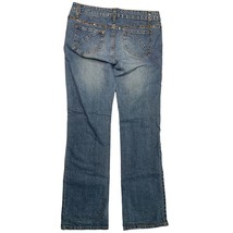 Arizona Jean Company Juniors 11 Staight Leg Jeans Embellished Beaded Trim Jeans - £8.88 GBP