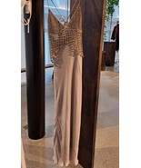 ZARA BNWT 2025. BLUE GREY JEWEL DRESS BEADED GEORGETTE VISCOSE. 6895/508... - $215.27