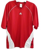 Adidas Red Jersey men&#39;s size M Red short sleeve Top - £12.78 GBP