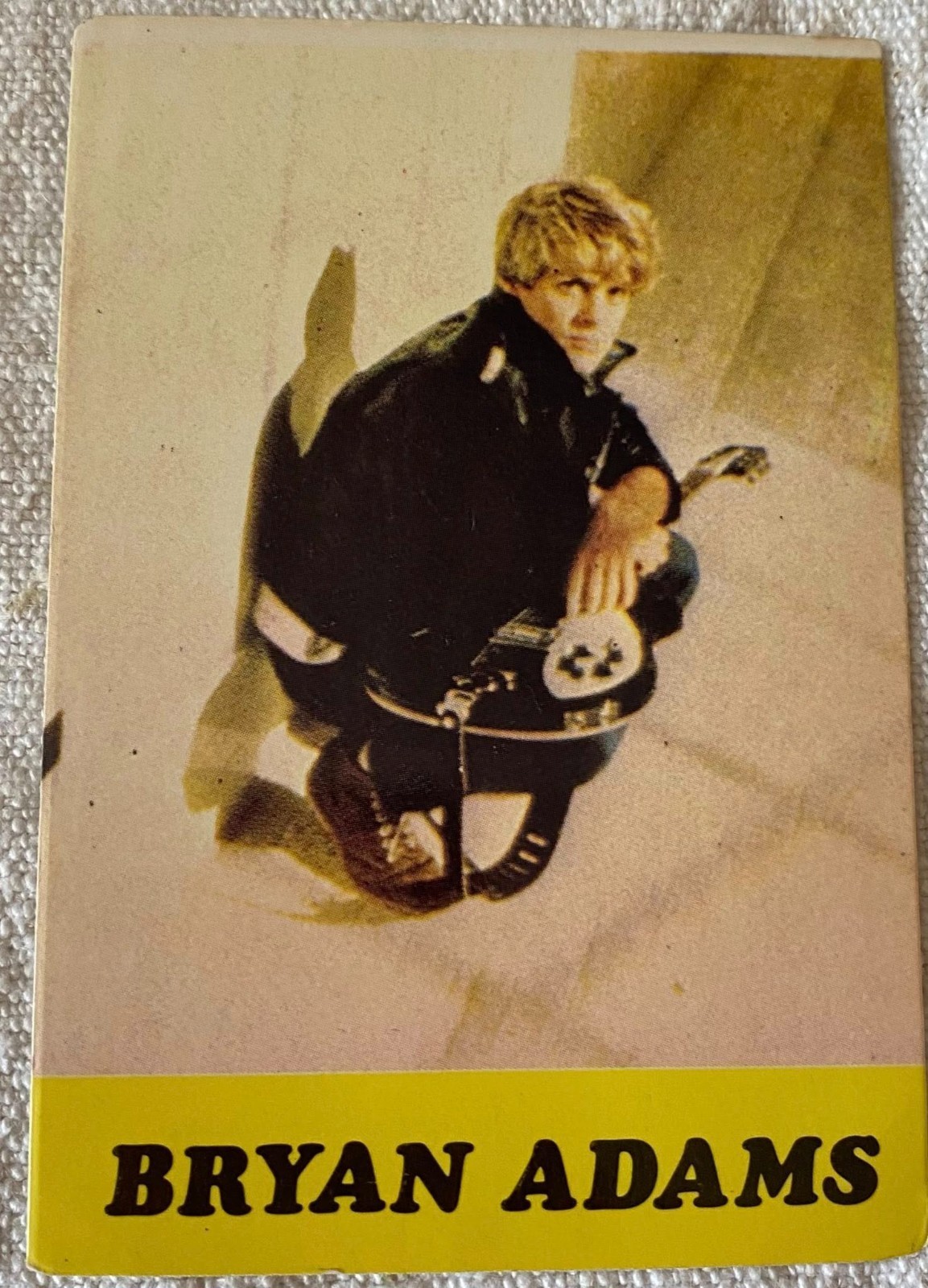 ⭕VTG card pocket calendar 1987 BRYAN ADAMS Portugal group music singer - $4.46