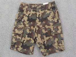 SONOMA MENS CARGO SHORTS SIZE 28 CAMOUFLAGE STRETCH 10&quot; INSEAM EVERYDAYS... - £7.16 GBP
