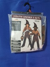 Corn Goblin Boys Youth S 6/7 Scary Scarecrow Halloween Costume, New - £18.96 GBP