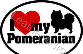 New I Love My Pomeranian Dog Design Vinyl Checkbook Cover - $8.75