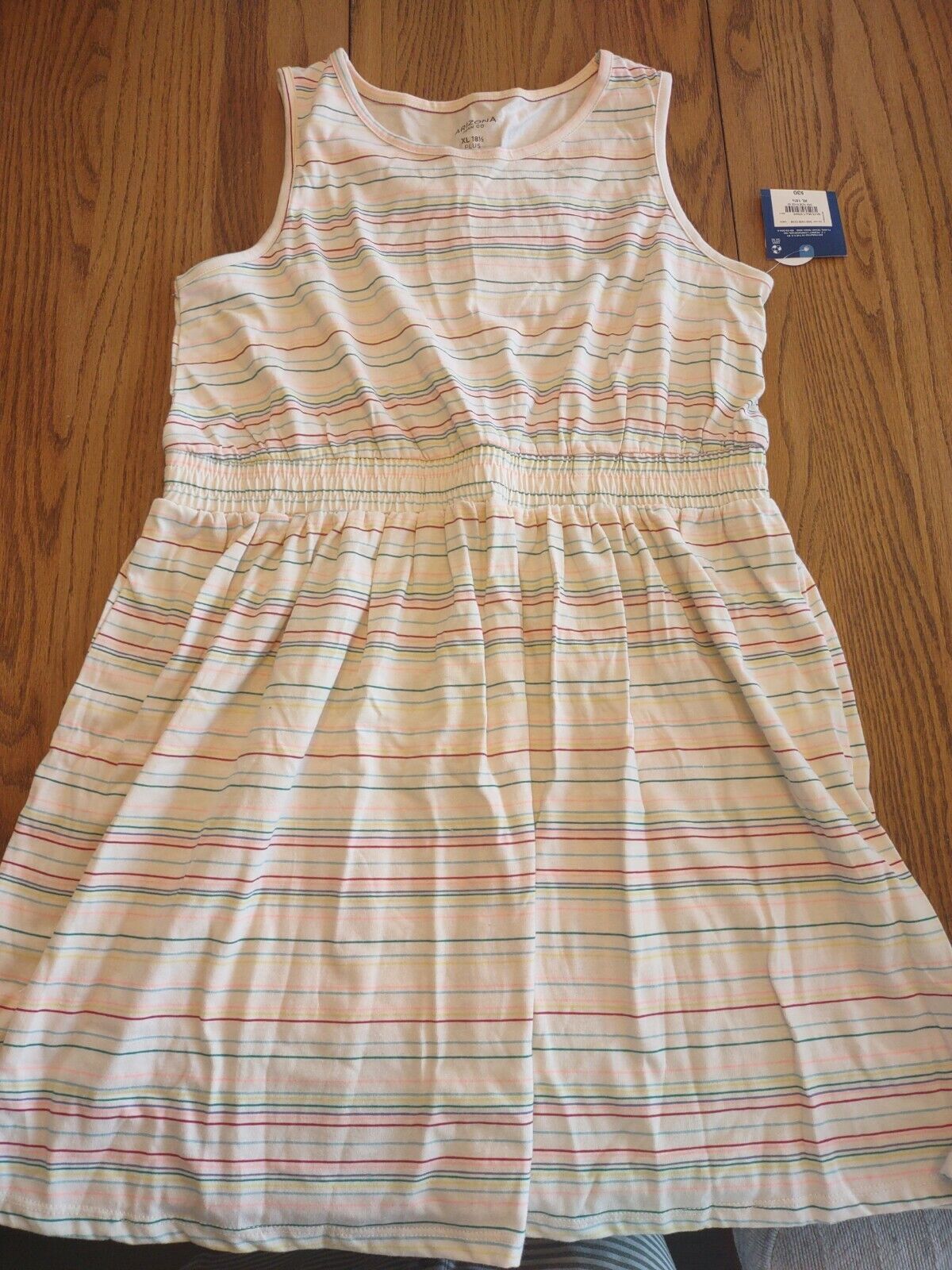 Arizona Girls XL 18 1/2 Plus Striped Dress-Brand New-SHIPS N 24 HOURS - $29.70