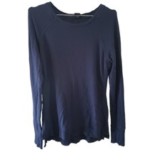 Active Life Womens Dark Blue Long Sleeve Lightweight Sweater Top w/ Thum... - £11.57 GBP