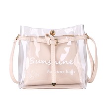 Women bag 2022 New PVC clear bag bolsas Fashion Women Transparent Shoulder Bags  - £20.97 GBP