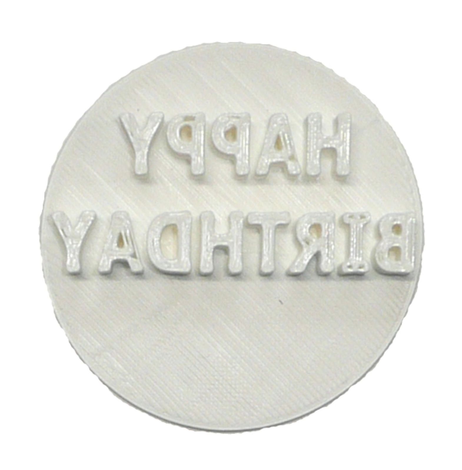 Happy Birthday Celebration Block Letters Cookie Stamp Embosser USA PR4211 - $2.99