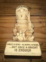 Vintage 1968 Paula Risque Double Entendre Figurine "Once a Knight is Eno... - $8.90