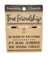 True Friendship Isn&#39;t Being Inseparable Glass Beads Bracelet - £6.68 GBP