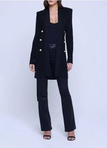 2025 NEW AUTHENTIC L&#39;agence Noe Double-Breasted Cardigan in Black $585 - $265.00