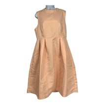 Boohoo Teen Women&#39;s Boutique High Neck Prom Skater Midi Dress Nude Size 12 - £24.82 GBP