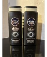 Nivea Men Active Clean 3-in-1 Body Wash Natural Charcoal 16.9 Fl Oz (Pac... - $16.44