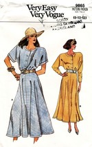 Misses' DRESS Vintage 1987 Vogue Pattern 9865 Sizes 8-10-12 UNCUT - $18.00