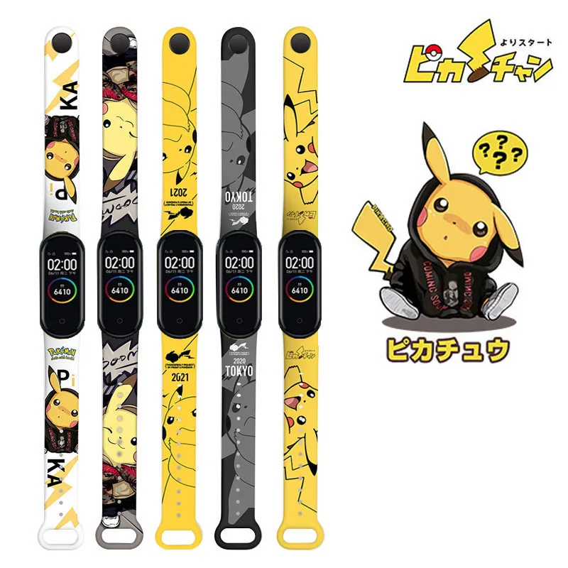 Play  Pikachu Smart Watch Play&#39;s  Anime characters color Waterproof sports brace - £22.91 GBP