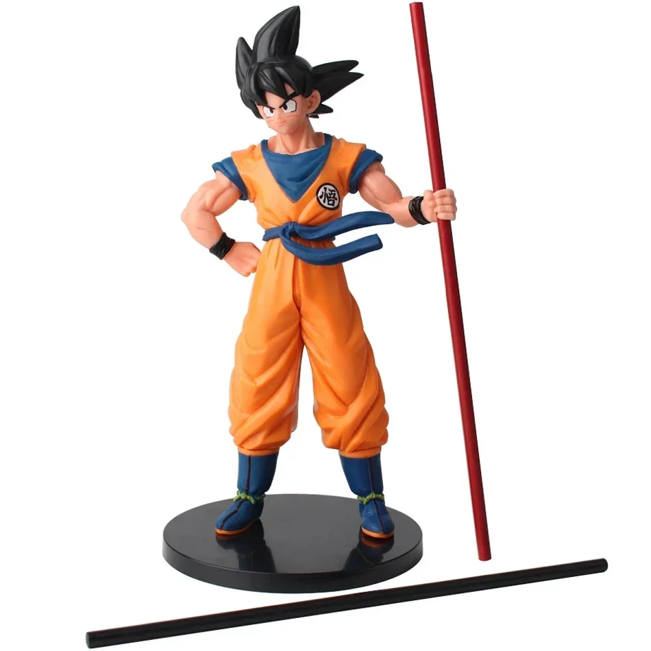 Hot Dragon Ball Son Goku Super Saiyan Anime Figure 22cm Goku DBZ Action Figure - £9.38 GBP