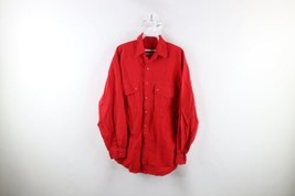 Vintage 90s Streetwear Mens Medium Faded Baggy Big Pocket Collared Button Shirt - £35.87 GBP
