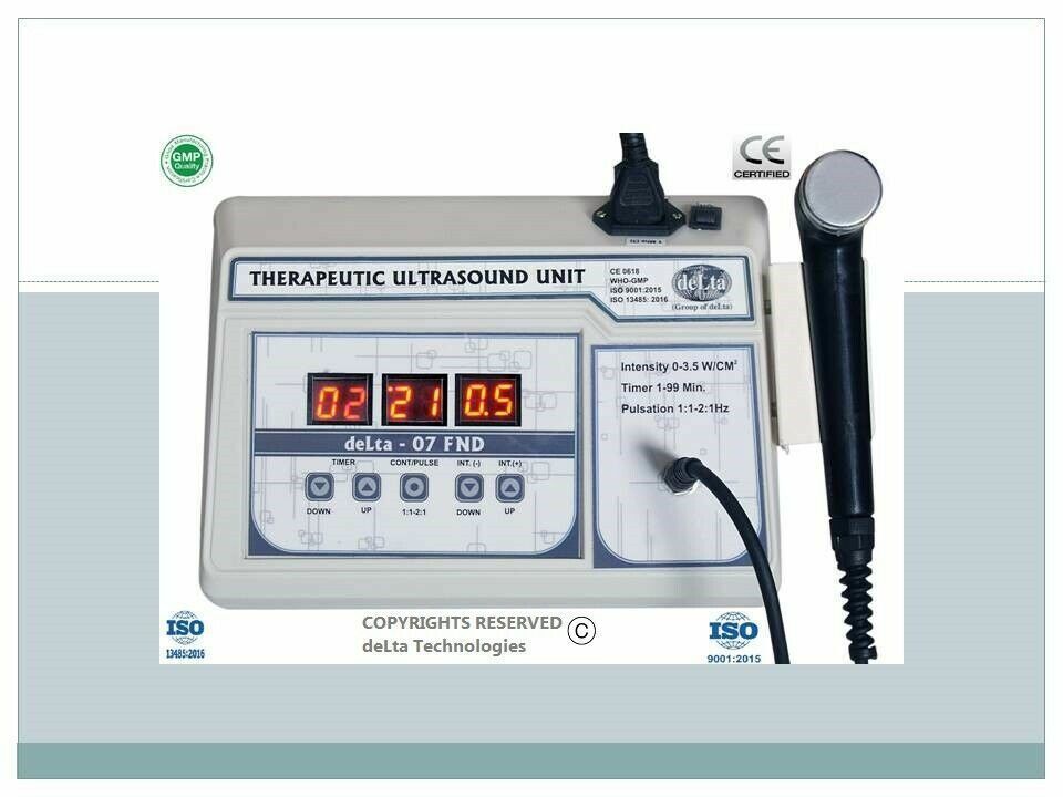 New Ultrasound Ultrasonic therapy Delta 07 FND Physical Pain Relief Devi... - $153.45