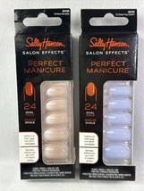 Sally Hansen Salon Effects Perfect Manicure Press on Nails Kit Oval 24 Ct - £7.99 GBP