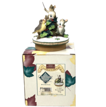 Fitz and Floyd Charming Tails Candletoppers #2002 Everybody Sing w/ Original Box - £15.92 GBP