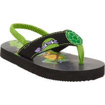 Teenage Muntant Ninja Turtle Flip Flop Sandals Boys Shoes Size SMALL 5-6 - £7.87 GBP