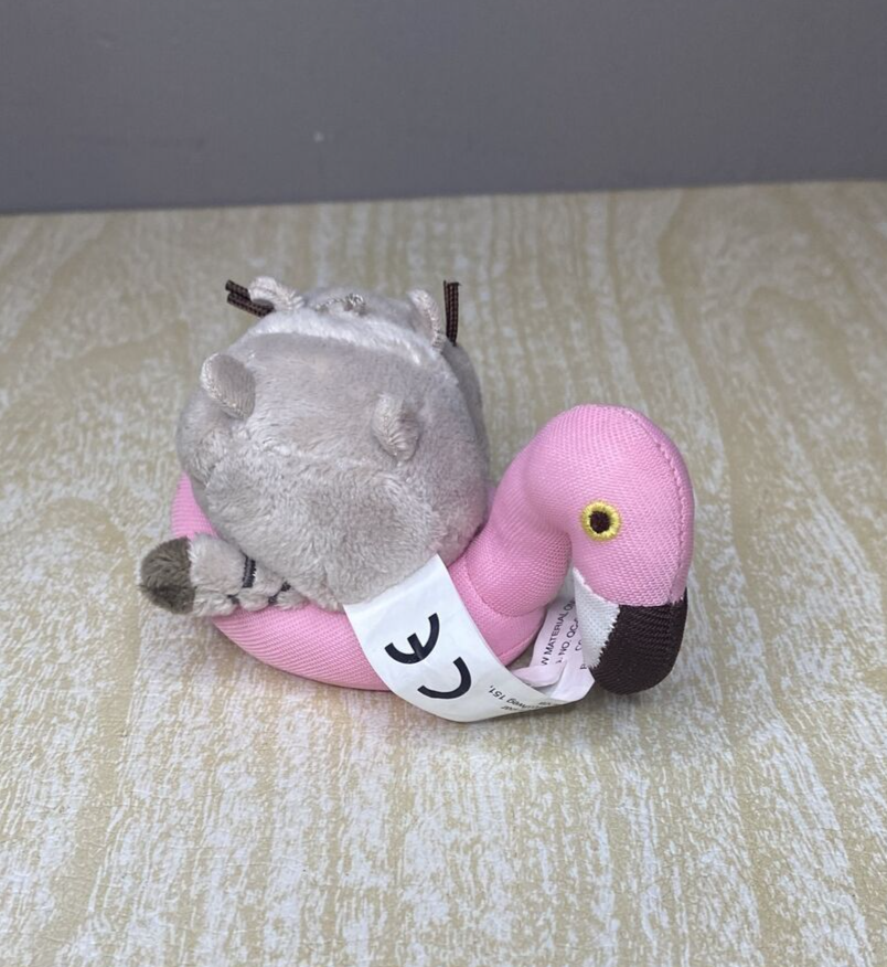 Pusheen Flamingo Warm and Cozy Series 14 Plush Stuffed Animal Keychain Cat GUND - £9.06 GBP