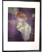 Vtg The Modiste (1900) Toulouse Lautrec Abrams Art Book 1952 Plate #16 1... - €25,67 EUR