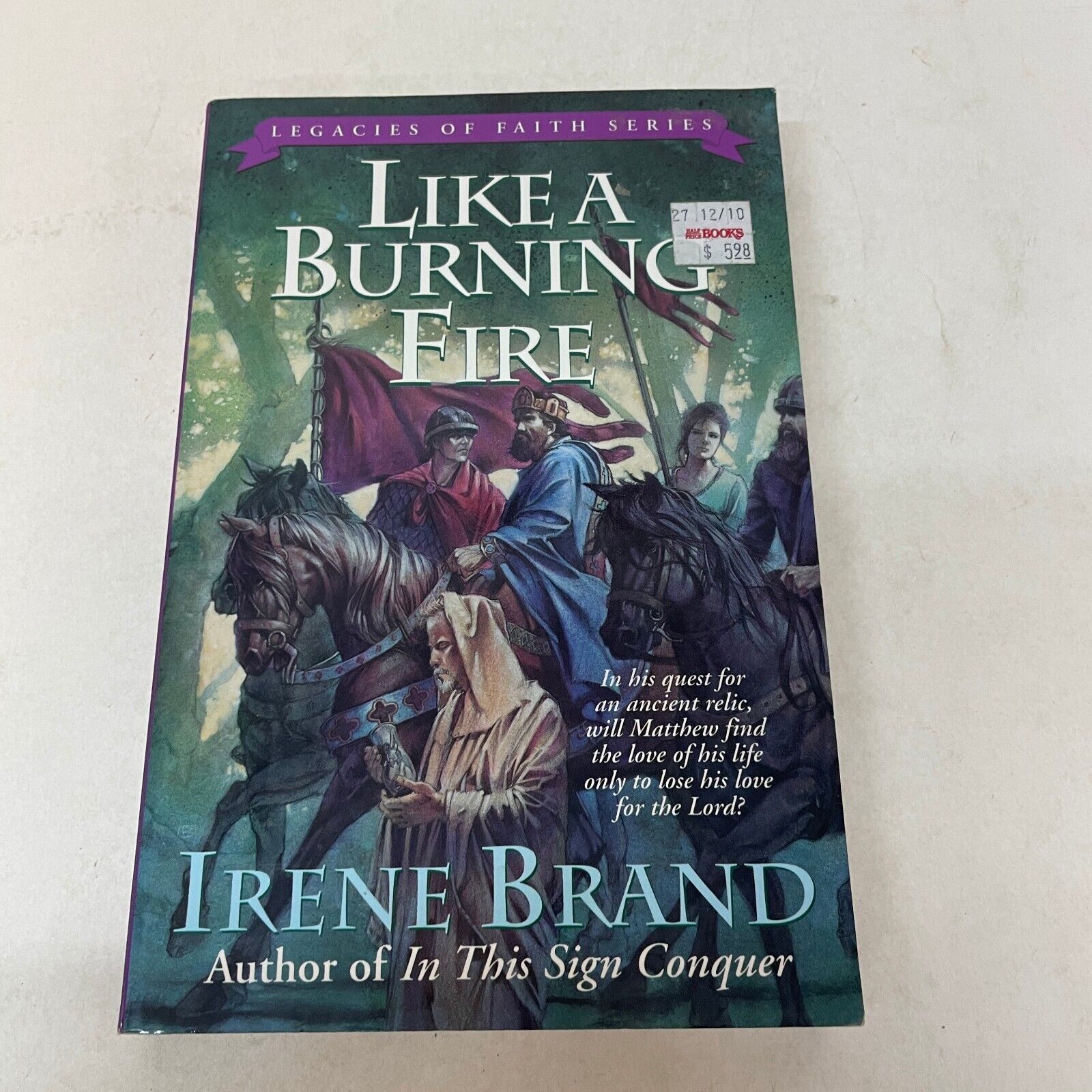 Primary image for Like A Burning Fire Fantasy Paperback Book Irene Brand Kregel Publications 1996