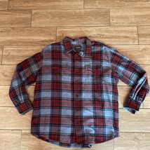 ORVIS Shirt Mens XL Fairbanks Flannel Plaid Button Up Lumberjack Cotton Red - $743.81 MXN