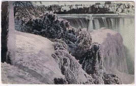 Postcard Jack Frost &amp; Niagara Falls In Winter Thunder Of Waters - £3.05 GBP