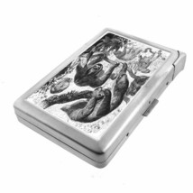 Cute Sloth Images D10 Cigarette Case with Built in Lighter Metal Wallet - £15.57 GBP