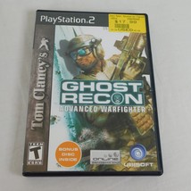 Ghost Recon Advanced Warfighter PS2 Black Label 2006 Sony 2 DVDs Manual TESTED - £4.66 GBP