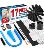 17-Piece Dryer Vent Cleaner Kit Omnidirectional Include 30Feet Dryer Ven... - $48.71 CAD