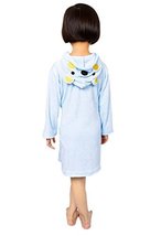 Lovely Cartoon Series Soft Baby Bathrobe/Hooded Bath Towel, Blue Bear (5832CM)