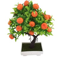 Hot 1Pc Artificial Orange Tree Bonsai Potted Plant Landscape Party Home Garden D - £4.31 GBP+