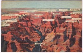Arizona Postcard Aerial View Of Grand Canyon Sky Island - $2.96