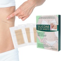 Reusable Silicone Scar Sheets for Surgical Scars 1.6 x 3 in. 4 Pack - £5.54 GBP