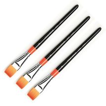 Hwahong Artist Flat Brush Set #6 Korean Watercolor Oil Painting Makeup Brush image 2