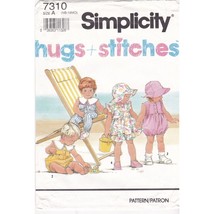 Vintage Sewing PATTERN Simplicity 7310, Hugs and Stitches 1991 Babies Romper - £11.56 GBP