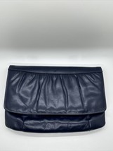 Mardone’s Vintage 80s 90s Blue Leather Messenger Shoulder Cross Body Bag - $36.32