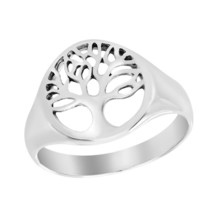Precious Family Tree Living Tree of Life .925 Promise Sterling Silver Ring-9 - £15.81 GBP