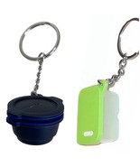 Tupperware Smidget Mini FridgeSmart &amp; LimeAid Green Smart Steamer Keycha... - $207.78 MXN