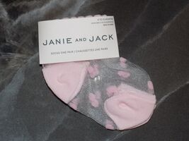 Janie and Jack Sheer Polka Dot Ankle Socks Light Pink 6/12 Months Girl's... - $9.00